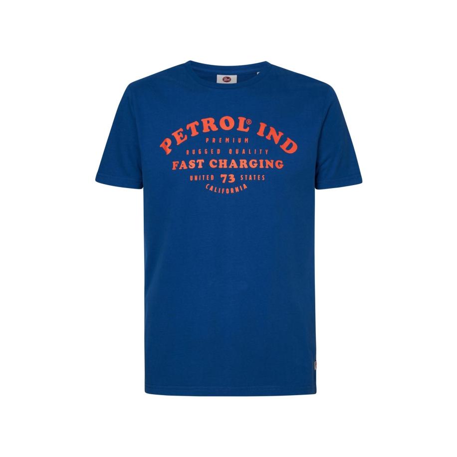 Petrol Industries Petrol Industries Shirt blauw / zalm roze -