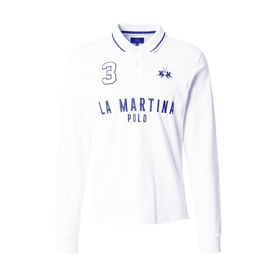 La Martina La Martina Shirt donkerblauw / wit -