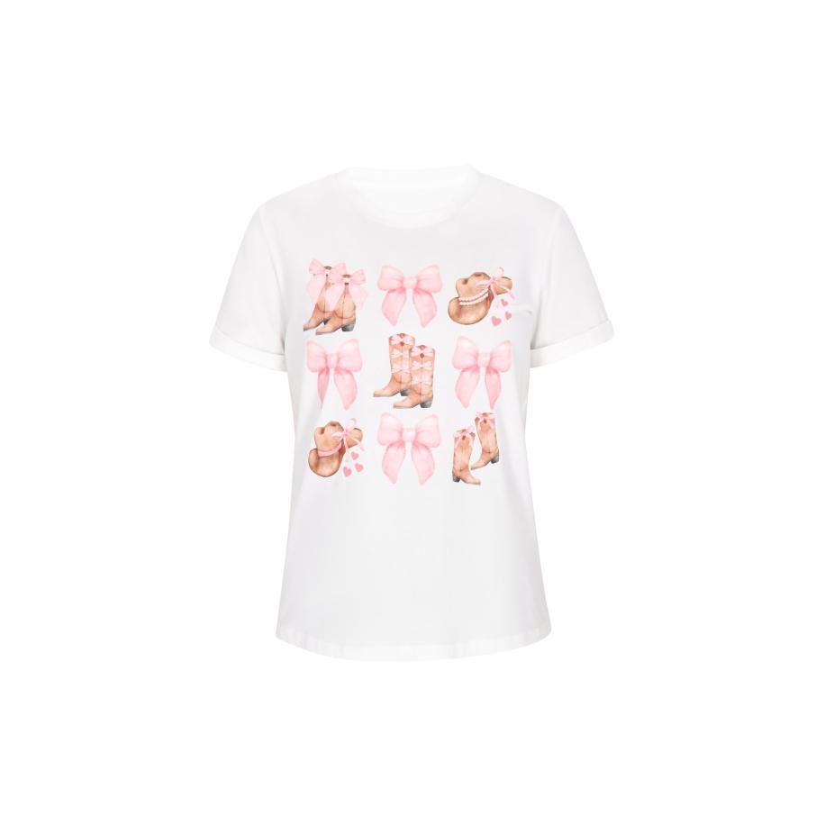 NALLY NALLY Shirt Fashion Look lichtbruin / antraciet / lichtroze / wit -