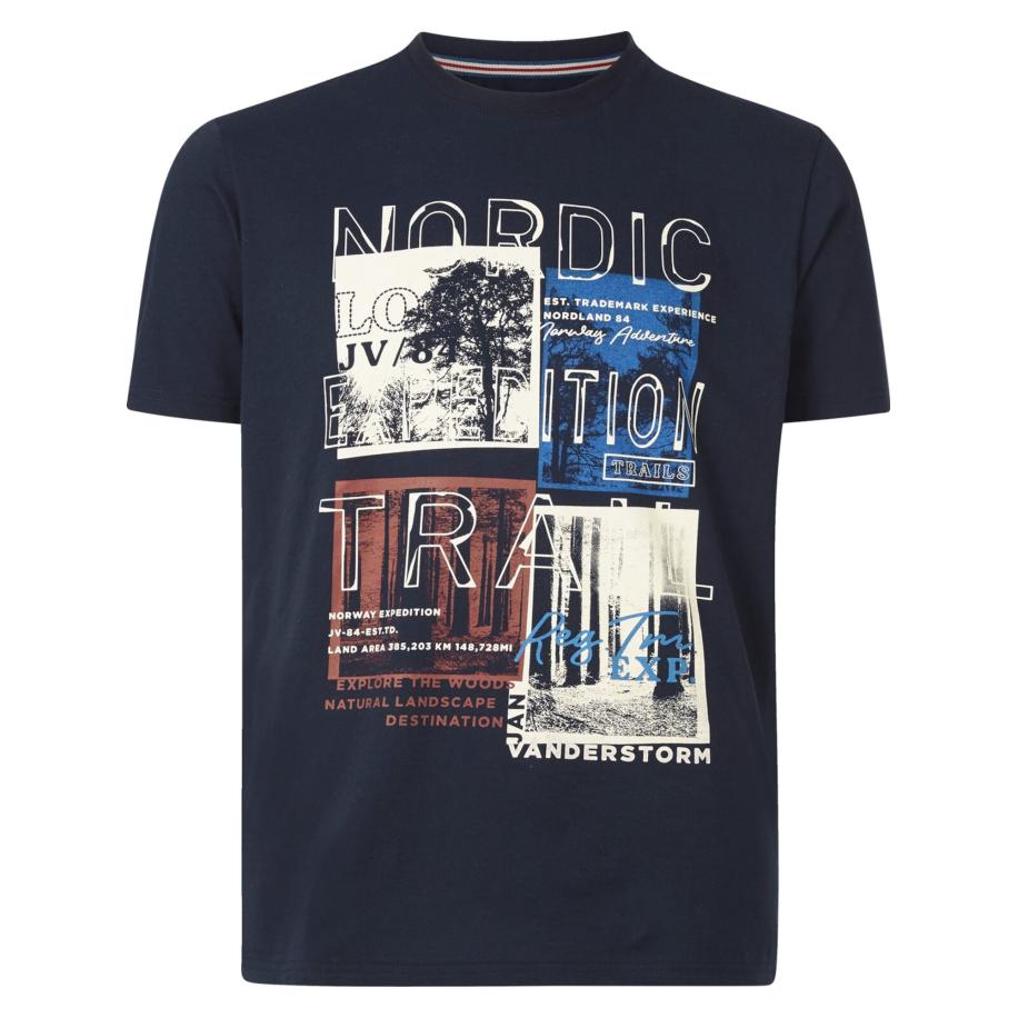 jan vanderstorm Jan Vanderstorm Shirt Tandrup donkerblauw / gemengde kleuren -