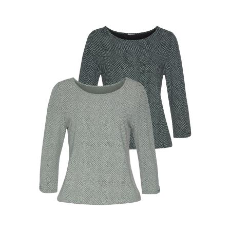 Lascana LASCANA Shirt grijs / donkergrijs