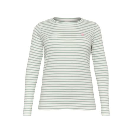 Kaffe KAFFE CURVE Shirt Clia groen / wit