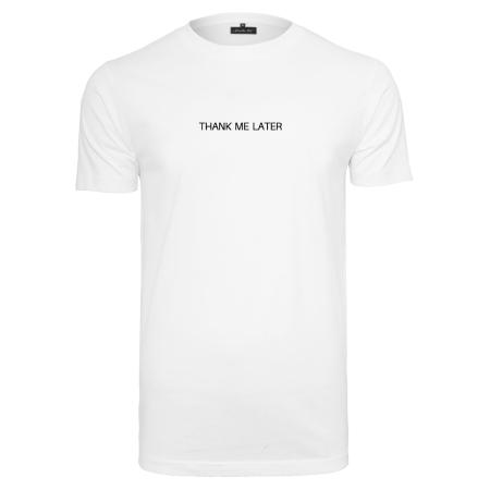 Mister Tee Shirt Thank Me Later zwart / wit