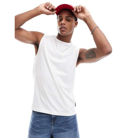 French Connection - Mouwloos T-shirt in wit