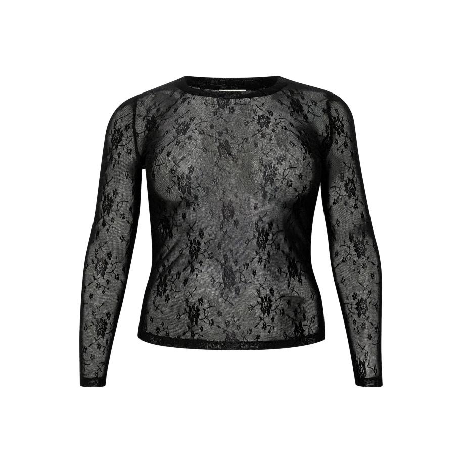 KAFFE CURVE Shirt Nikoline zwart Zwart