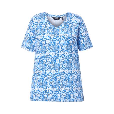 Ulla Popken Ulla Popken Shirt blauw / wit