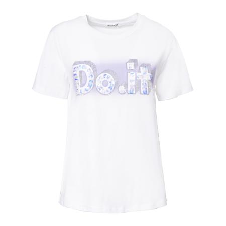 Influencer Influencer Shirt Do-It lichtlila / zilver / wit