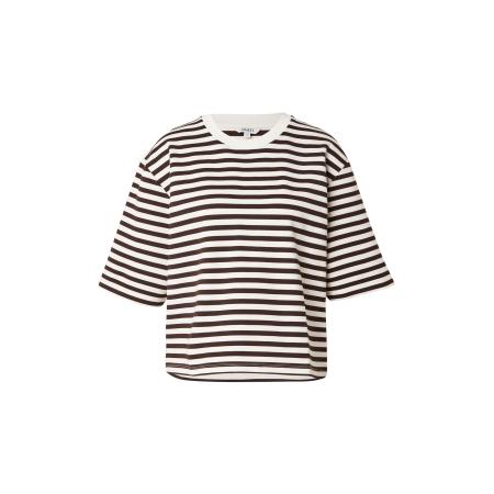 Mbym mbym Shirt Emrys donkerbruin / wit