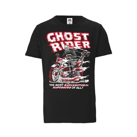 Logoshirt LOGOSHIRT Shirt Marvel Comics - Ghost Rider rood / zwart / wit
