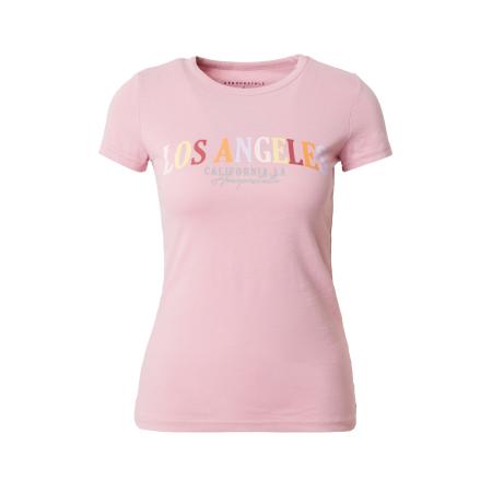 Aeropostale AÉROPOSTALE Shirt LOS ANGELES CALIFORNIA geel / mauve / oranje / donkerrood