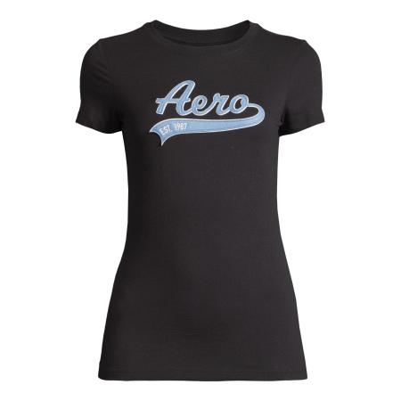 Aeropostale AÉROPOSTALE Shirt lichtblauw / zwart / wit