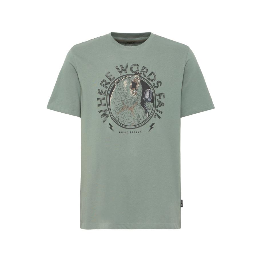 Blend BLEND Shirt BHKIBE beige / basaltgrijs / pastelgroen / zwart -