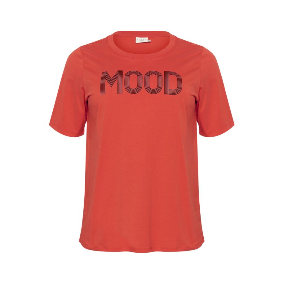 KAFFE CURVE Shirt vuurrood / knalrood Rood