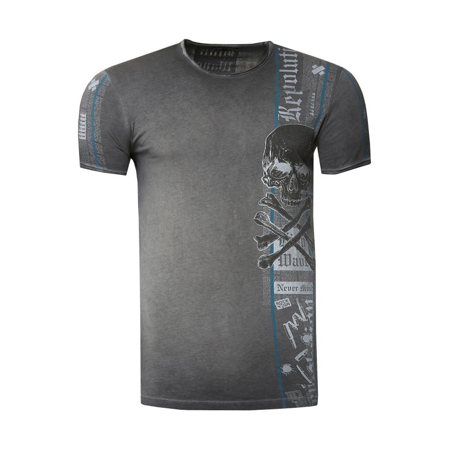 Rusty Neal Rusty Neal Shirt antraciet -