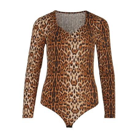 Vila VILA Shirt body LEOA bruin / cognac / lichtbruin