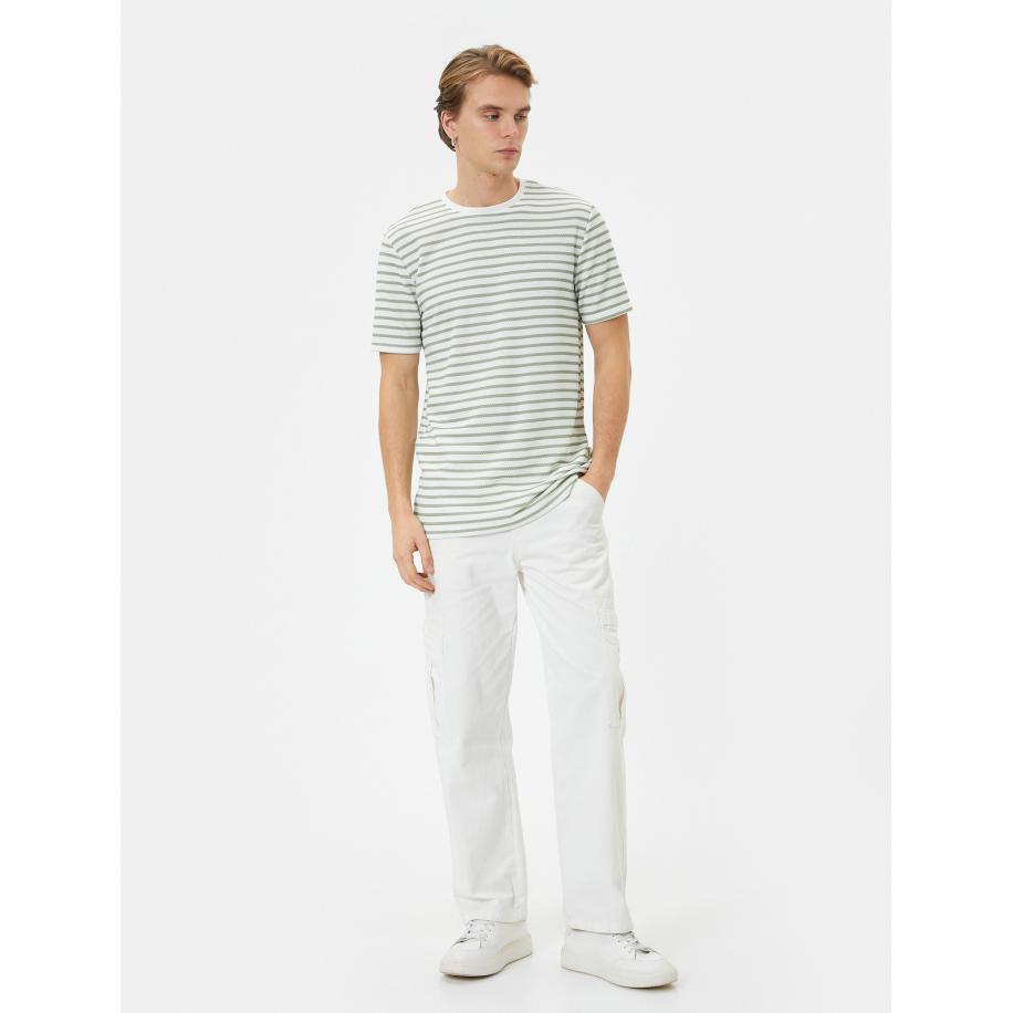 Koton Koton Shirt lichtgroen / wit -