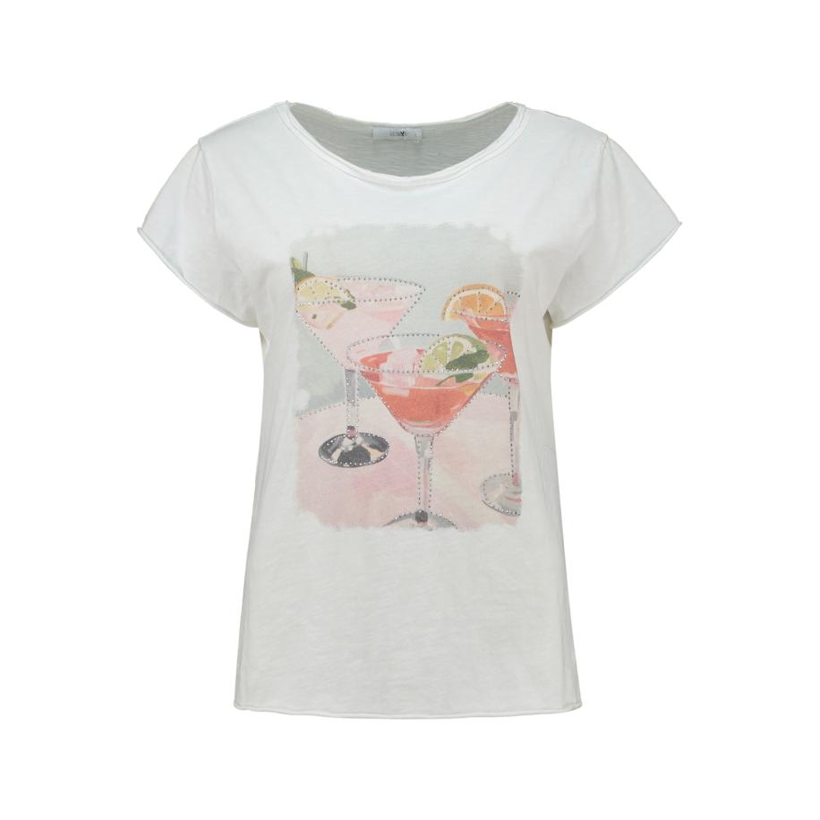 Hailys Hailys Shirt Sv44enja oranje / rosa / rood / wit -