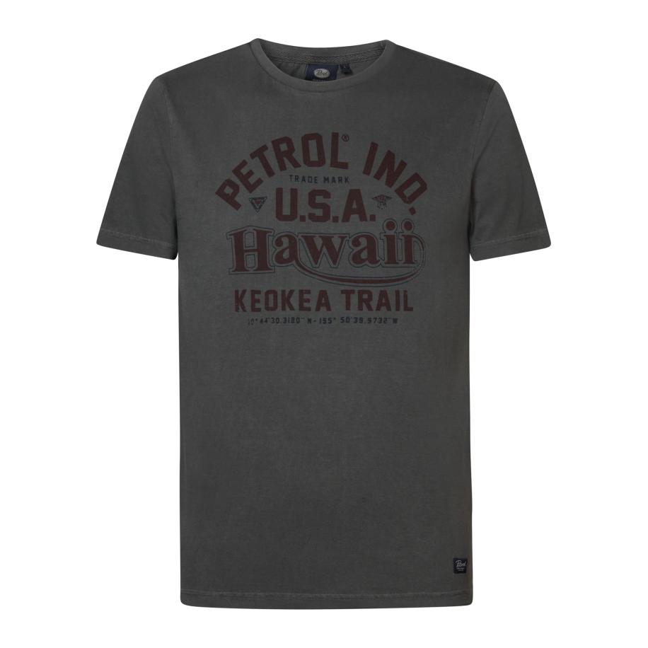 Petrol Industries Petrol Industries Shirt Soothe donkerbruin / zwart gemêleerd -