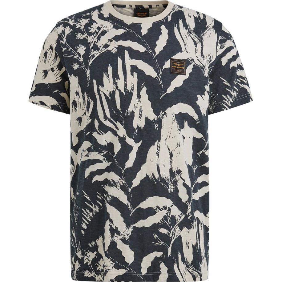 PME Legend T-Shirt Print Navy Blauw