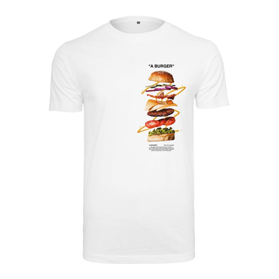 Mister Tee Shirt A Burger gemengde kleuren / wit Wit
