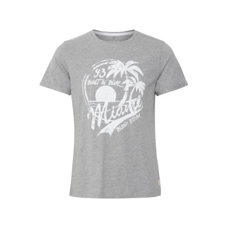 Blend BLEND Shirt PERRY grijs gemêleerd / wit