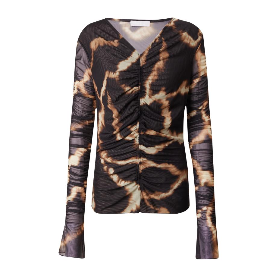 2NDDAY 2NDDAY Shirt Zaine bruin / lichtbruin / zwart -