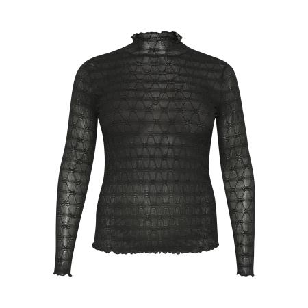 KAFFE CURVE Shirt KC Bella zwart