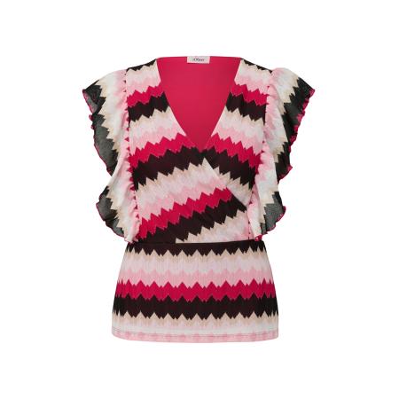 s.Oliver BLACK LABEL Shirt beige / bruin / pink