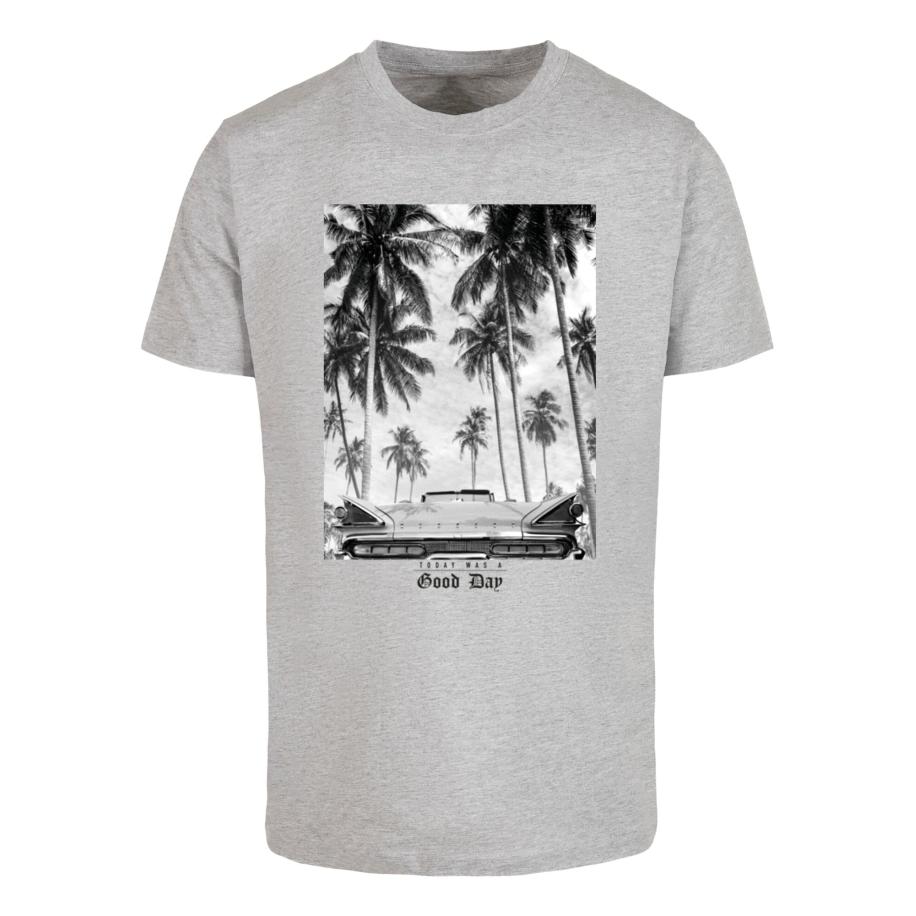 mister tee MT Men Shirt grijs gemêleerd / zwart / wit -