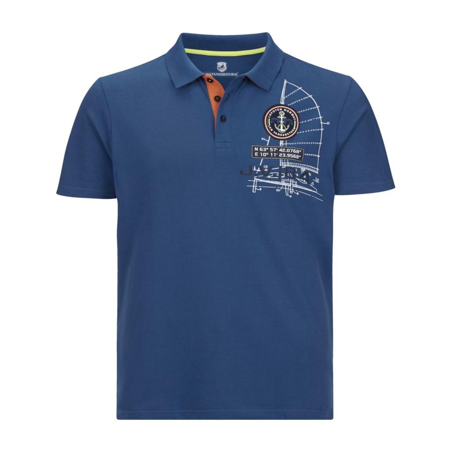 jan vanderstorm Jan Vanderstorm Shirt Nicco royal blue/koningsblauw -
