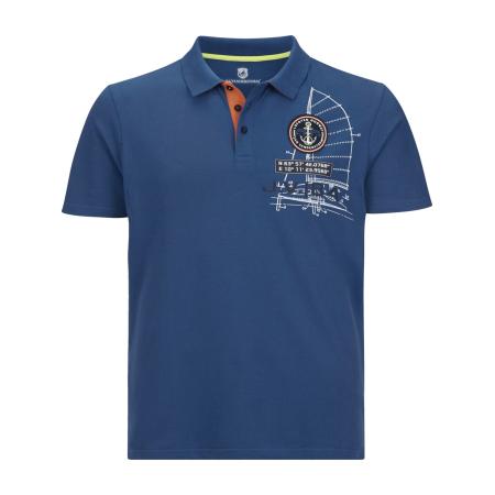 jan vanderstorm Jan Vanderstorm Shirt Nicco royal blue/koningsblauw