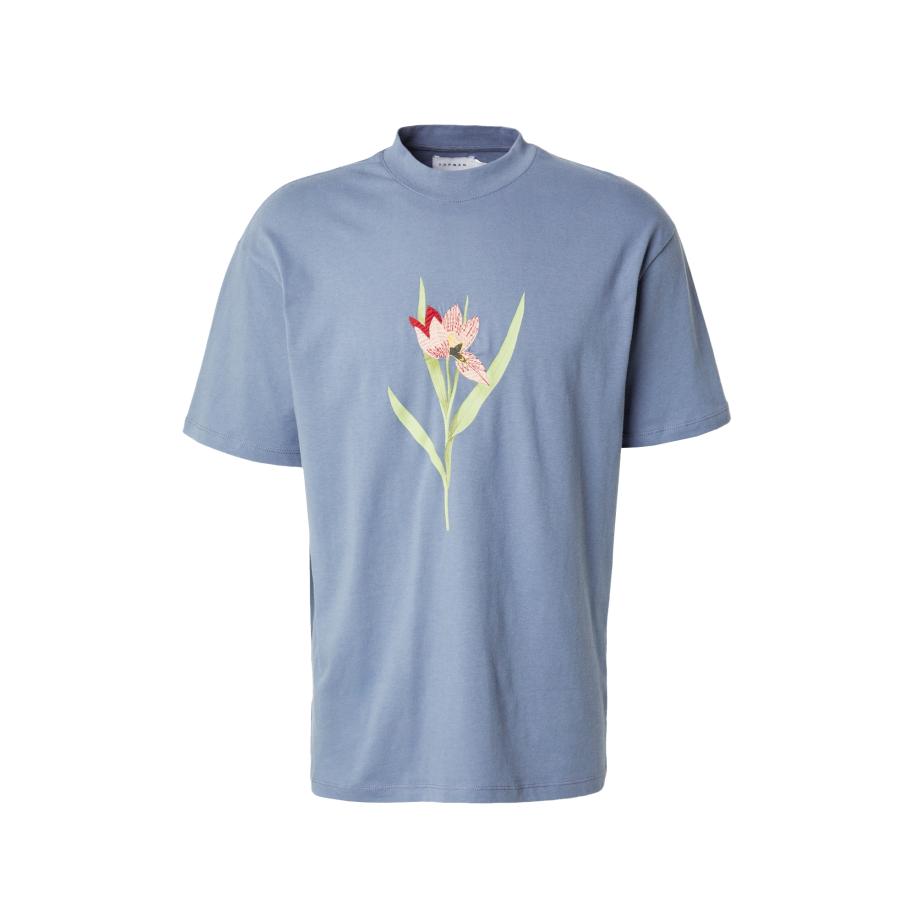 Topman TOPMAN Shirt blauw / lichtgroen / rood -