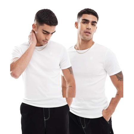 G-Star - Set van 2 T-shirts in wit