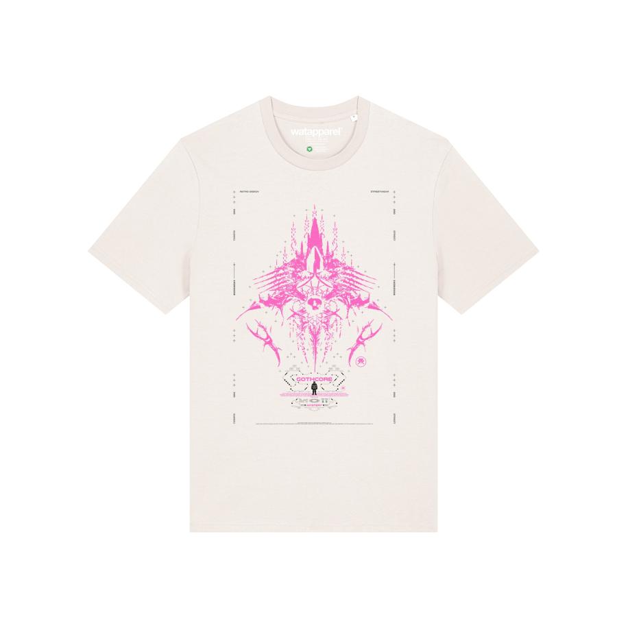 Watapparel Watapparel Shirt Goth Mystic pink / zwart / wit -