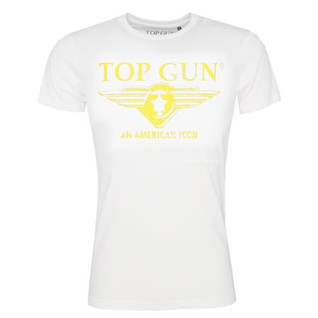 Top gun TOP GUN Shirt Beach geel / wit