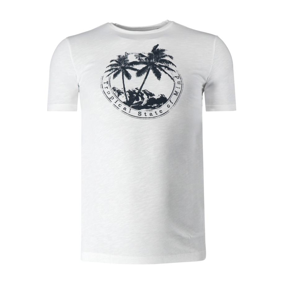 Marvelis Casual T-Shirt wit, Print Wit