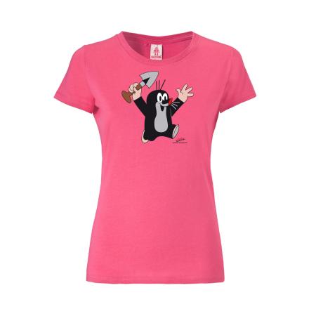 LOGOSHIRT Shirt Der kleine Maulwurf grijs / pink / zwart