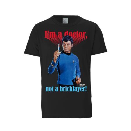 LOGOSHIRT Shirt Star Trek - Dr. McCoy zwart