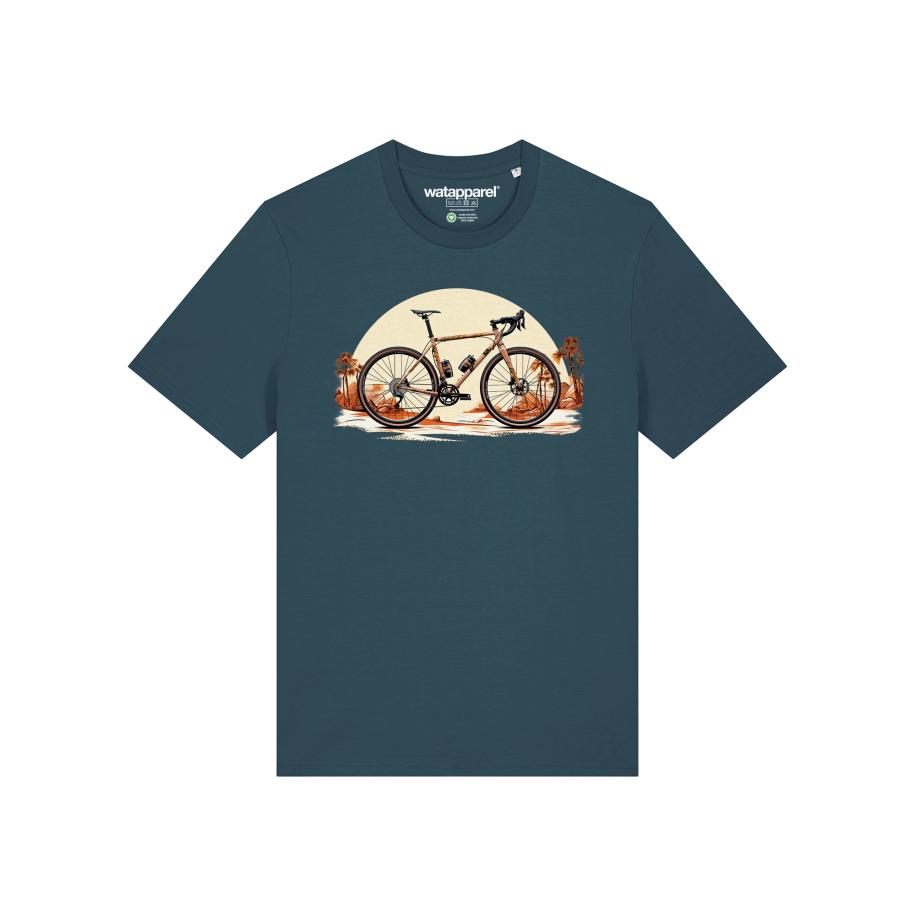 Watapparel Watapparel Shirt Gravelbike ecru / petrol / donkeroranje / zwart -