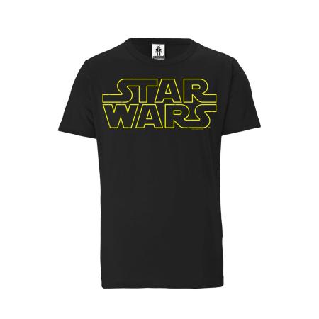 LOGOSHIRT Shirt Star Wars - Logo geel / zwart