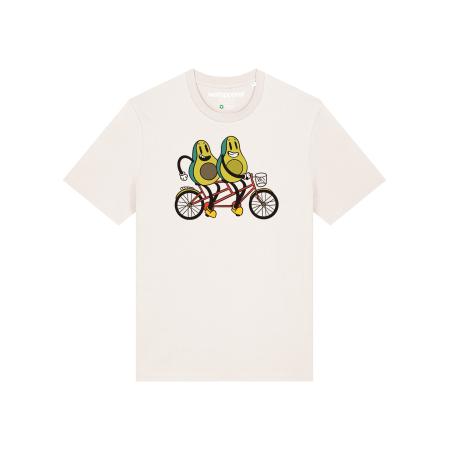 Watapparel Watapparel Shirt Avocado Fahrrad pastelgroen / rood / zwart / wit