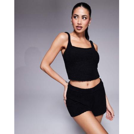 ASOS DESIGN Loungehemdje in zwart