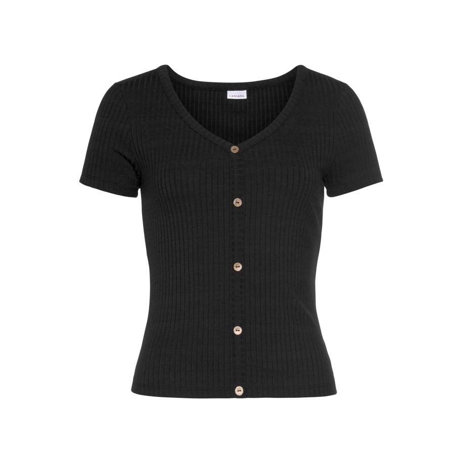 Lascana LASCANA Shirt beige / zwart -