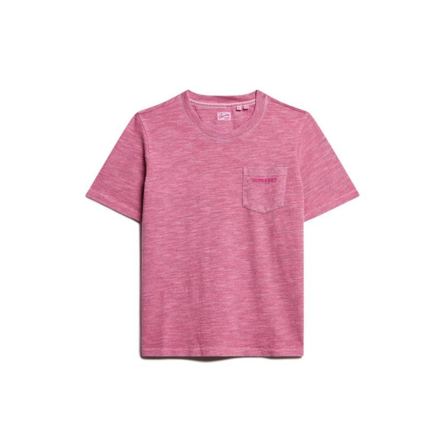 Superdry Shirt Essential fuchsia Roze