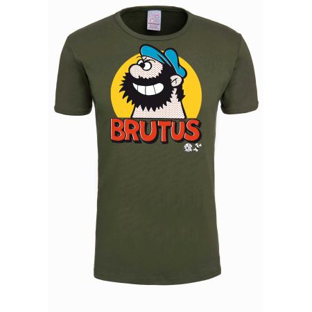 LOGOSHIRT Shirt Brutus - Pop Art olijfgroen