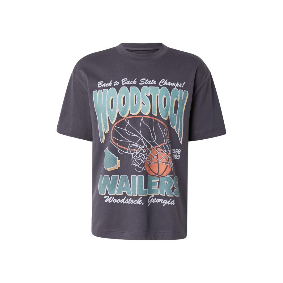 Hollister HOLLISTER Shirt mintgroen / oranje / zwart -