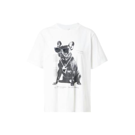 Only ONLY Shirt ONLDONNA lichtgrijs / zwart / wit