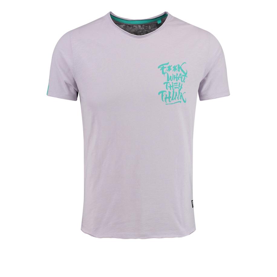 Key Largo Key Largo Shirt cyaan blauw / lavendel -