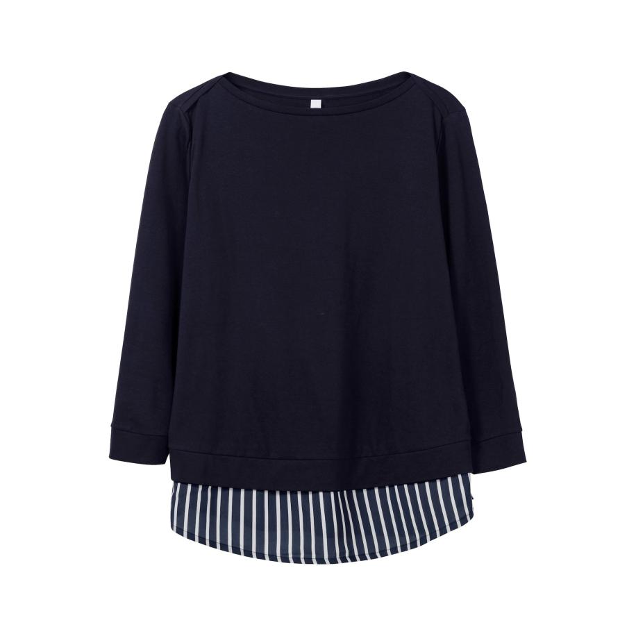 SHEEGO Shirt nachtblauw / wit Blauw