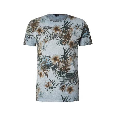 Key Largo Key Largo Shirt PLAYA smoky blue / bruin / donkergroen